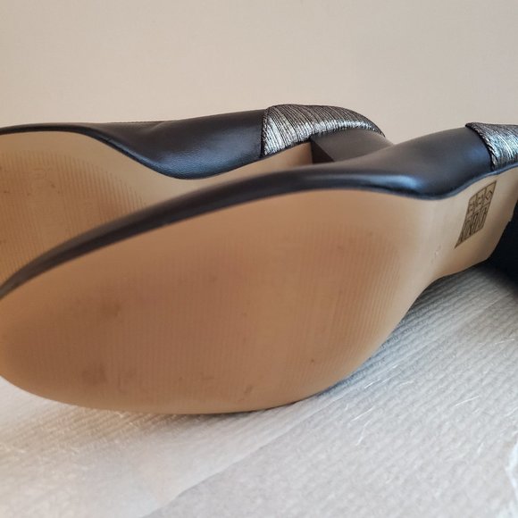 Mellow Yellow Alily Black chunky heels women size EU39/ USA 8.5,  made in Spain. - Picture 11 of 16